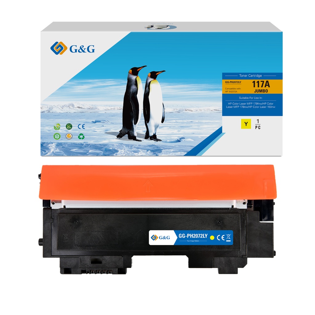 G&G Compatible HP W2072A Toner Yellow