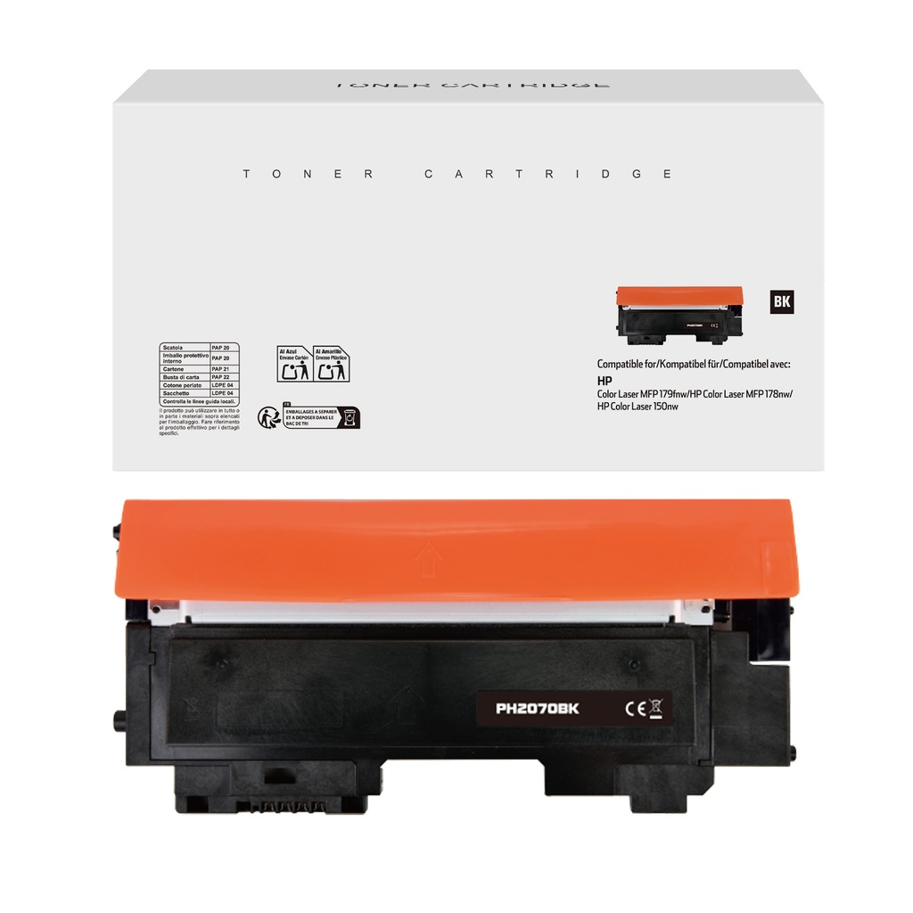 White Box Compatible HP W2070A Toner Black