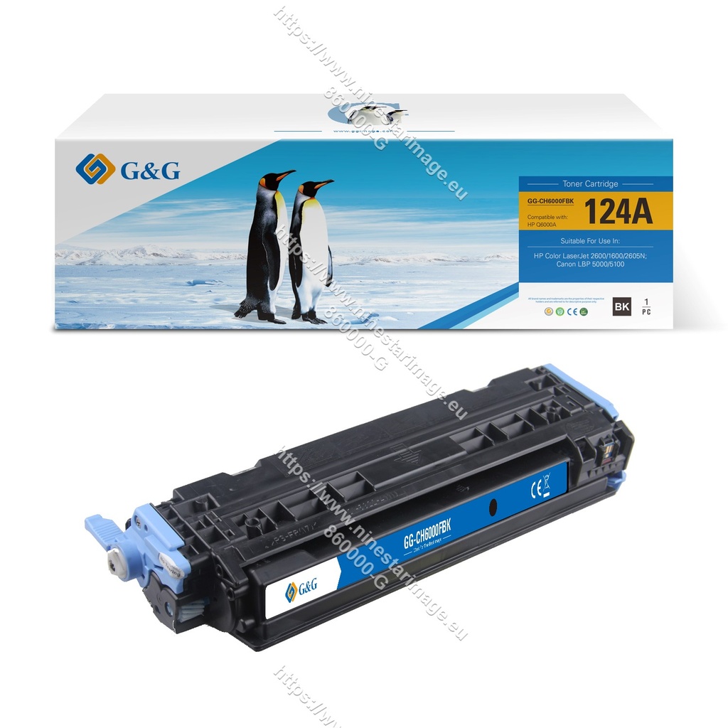 G&G Remanufactured HP Q6000AF/Canon 707BK Toner B