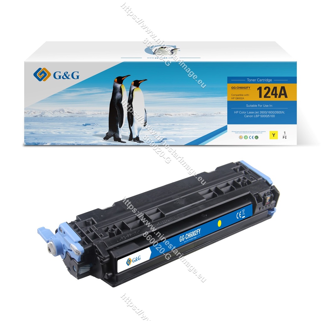 G&G Remanufactured HP Q6002AF/Canon 707Y Toner Y