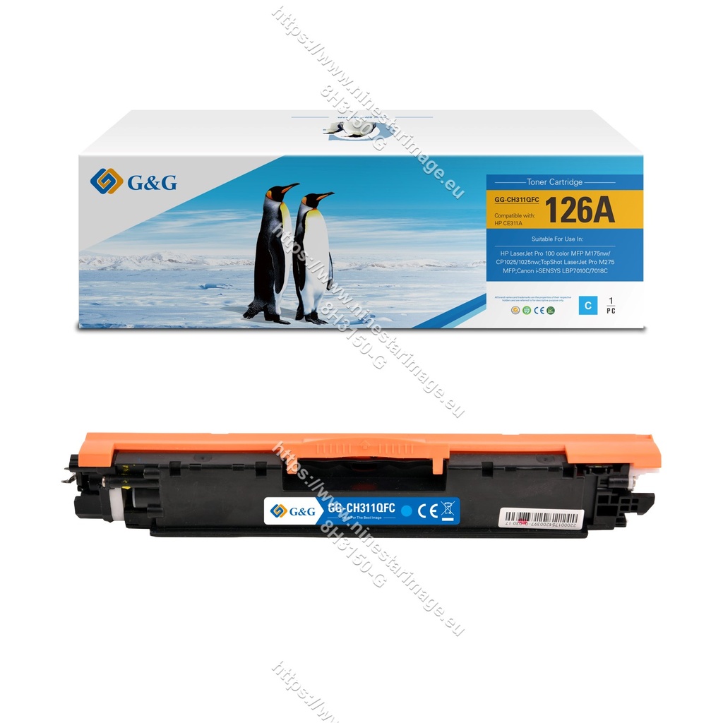 G&G Remanufactured HP CE311A Toner C