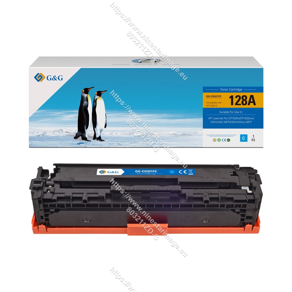 G&G Remanufactured HP CE321A Toner Cyan[No Restock]