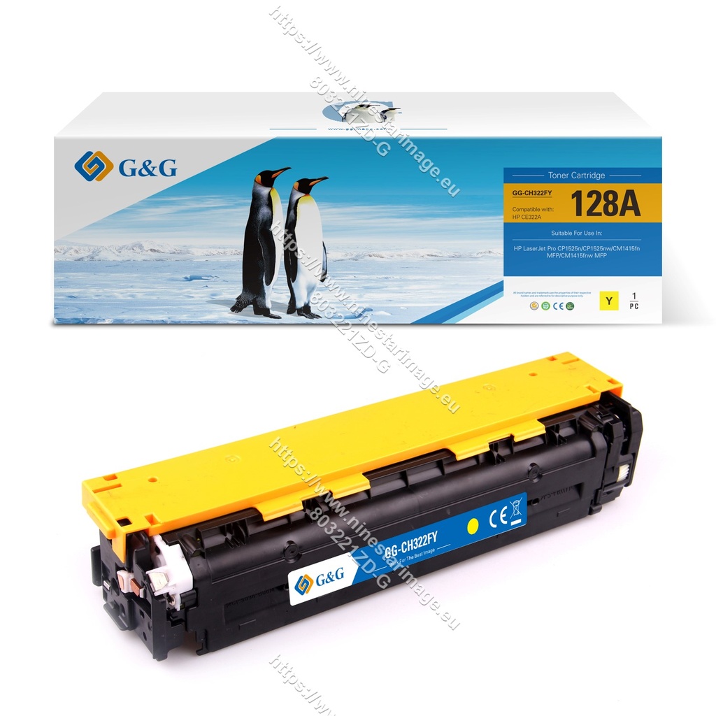 G&G Remanufactured HP CE322A Toner Yellow[No Restock]