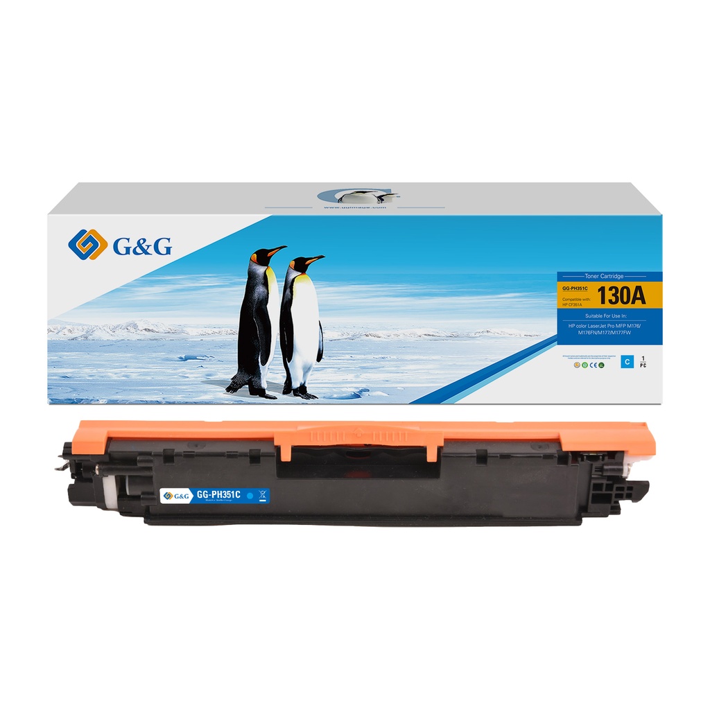 G&G Compatible HP CF351A Toner Cyan