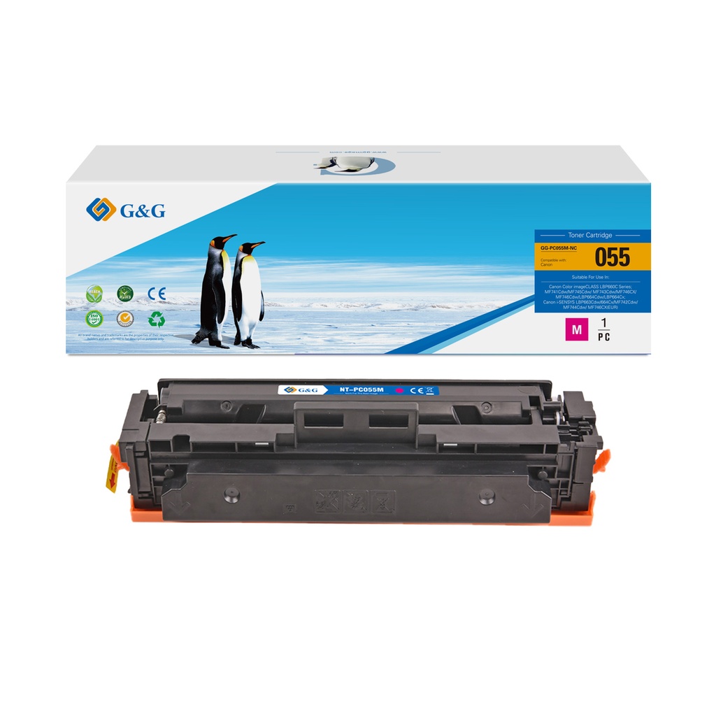 G&G Compatible Canon 3014C002 (055) Toner Magenta (No Chip)