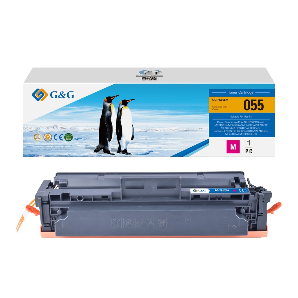 G&G Compatible Canon 3014C002 (055) Toner Magenta