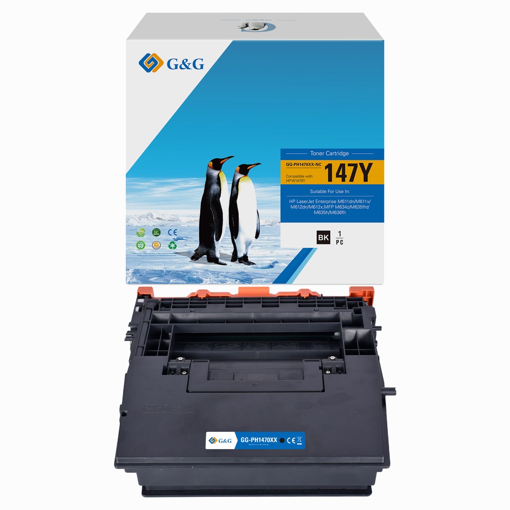 G&G Compatible HP W1470Y (147X) Toner B (No Chip)