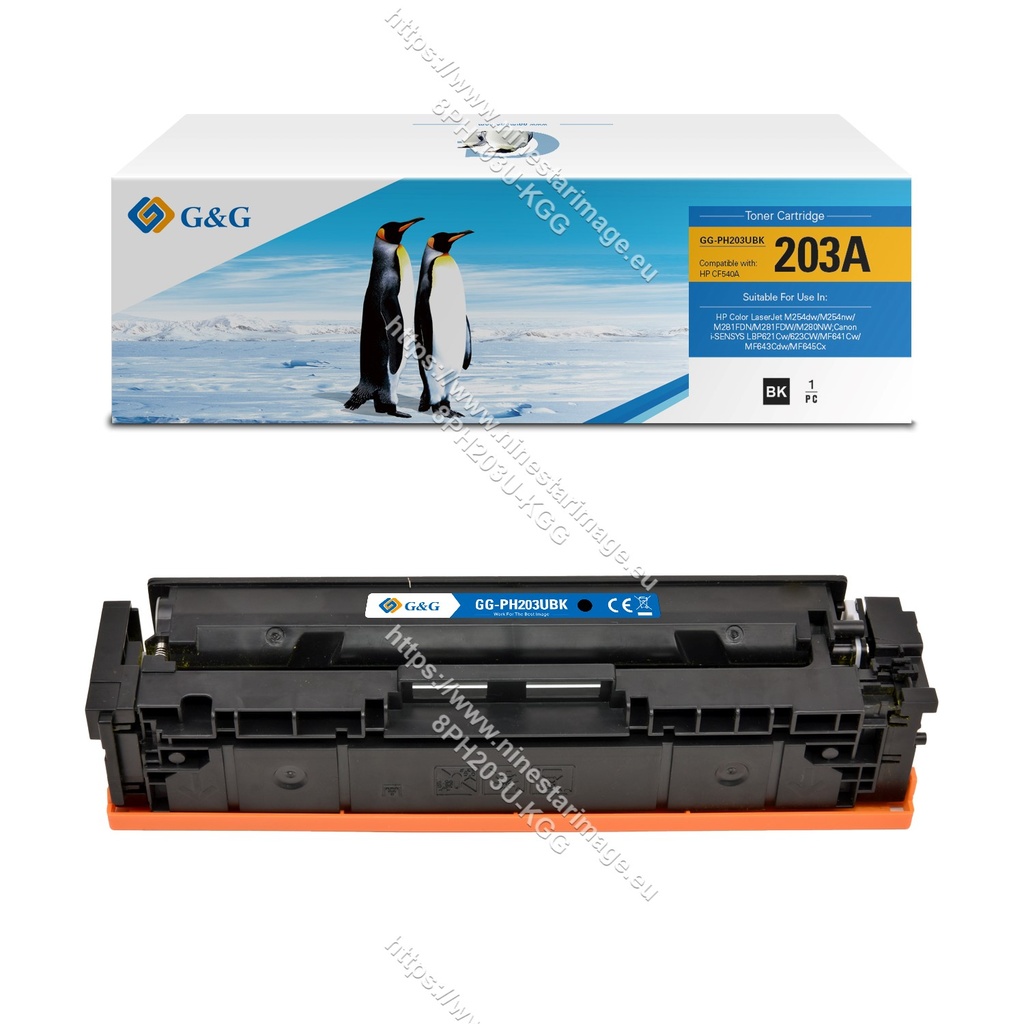 G&G Compatible HP CF540A(203A)/CF400A(201A)/Canon 054/045 Toner B