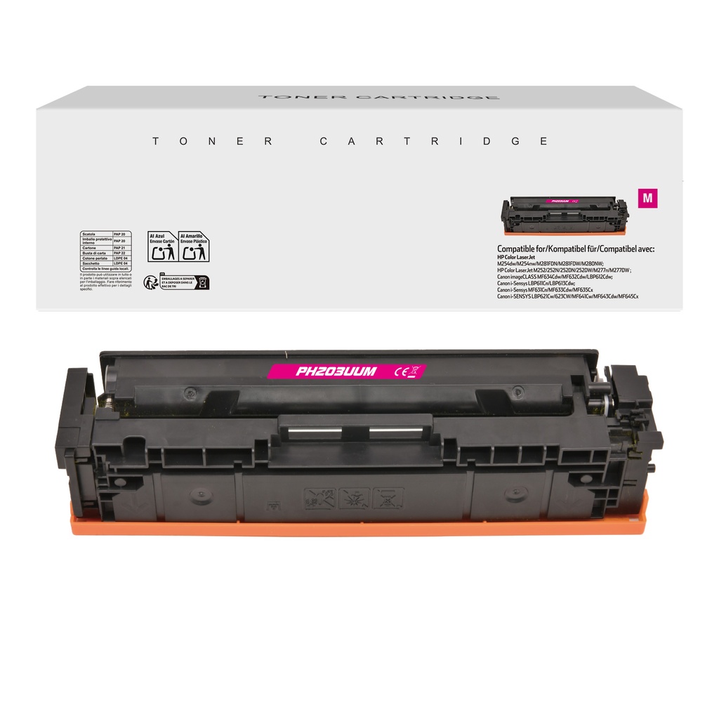 White Box Compatible HP CF543A(203A)/CF403A(201A)/Canon 054/045 Toner M