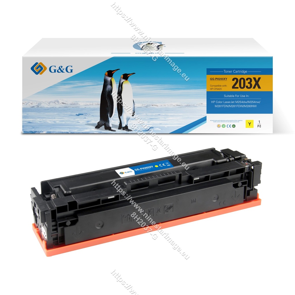 G&G Compatible HP CF542X Toner Yellow[No Restock]