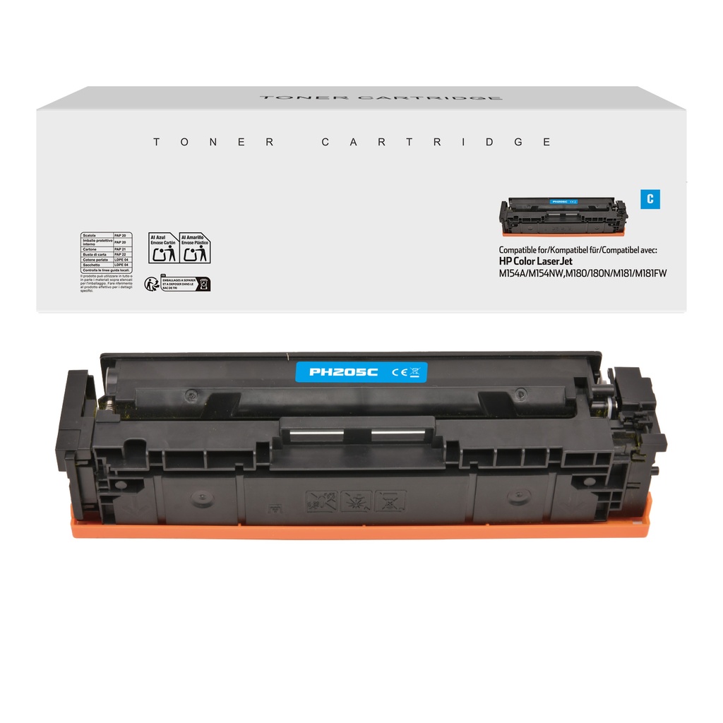 White Box Compatible HP CF531A Toner Cyan