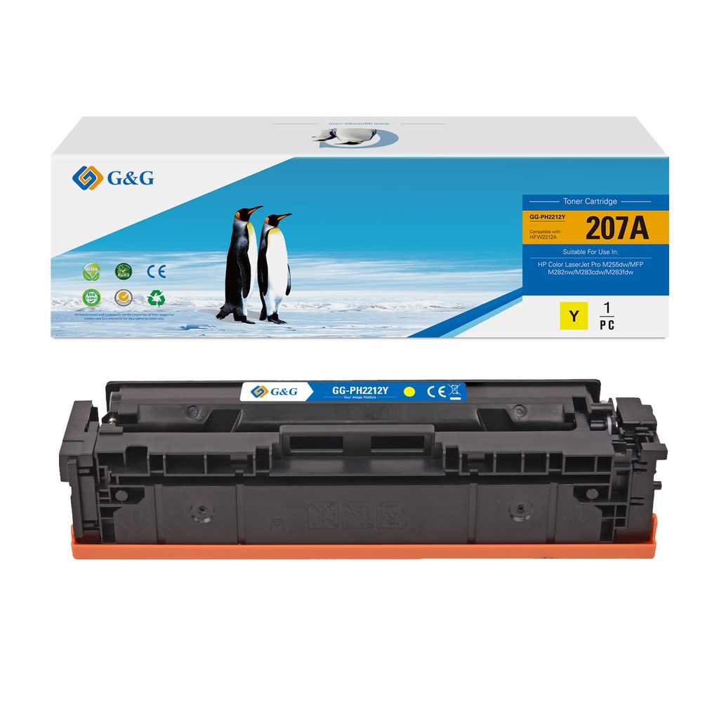 G&G Compatible HP W2212A(207A) Toner Yellow