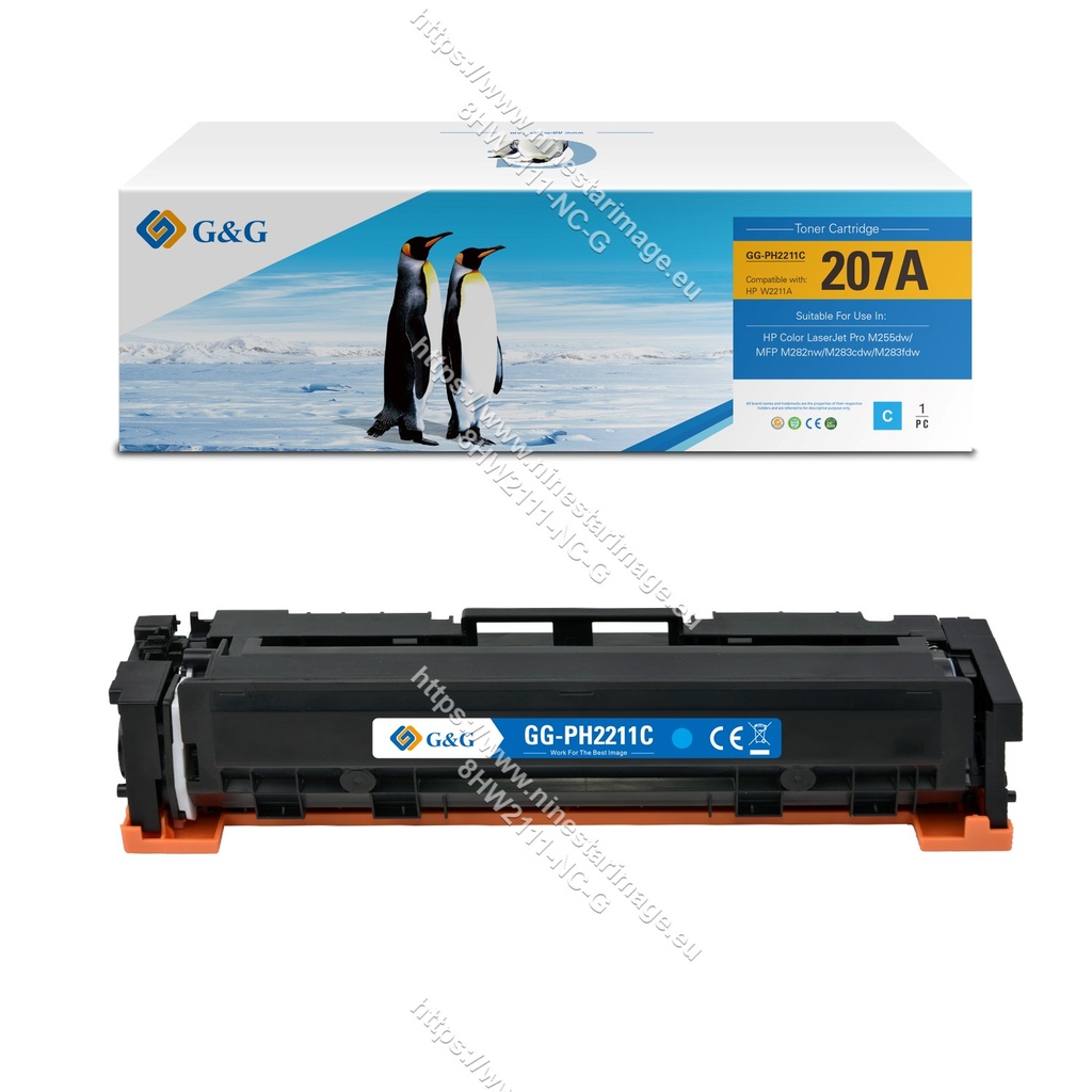 G&G Compatible HP W2211A (207A) Toner C (No Chip)