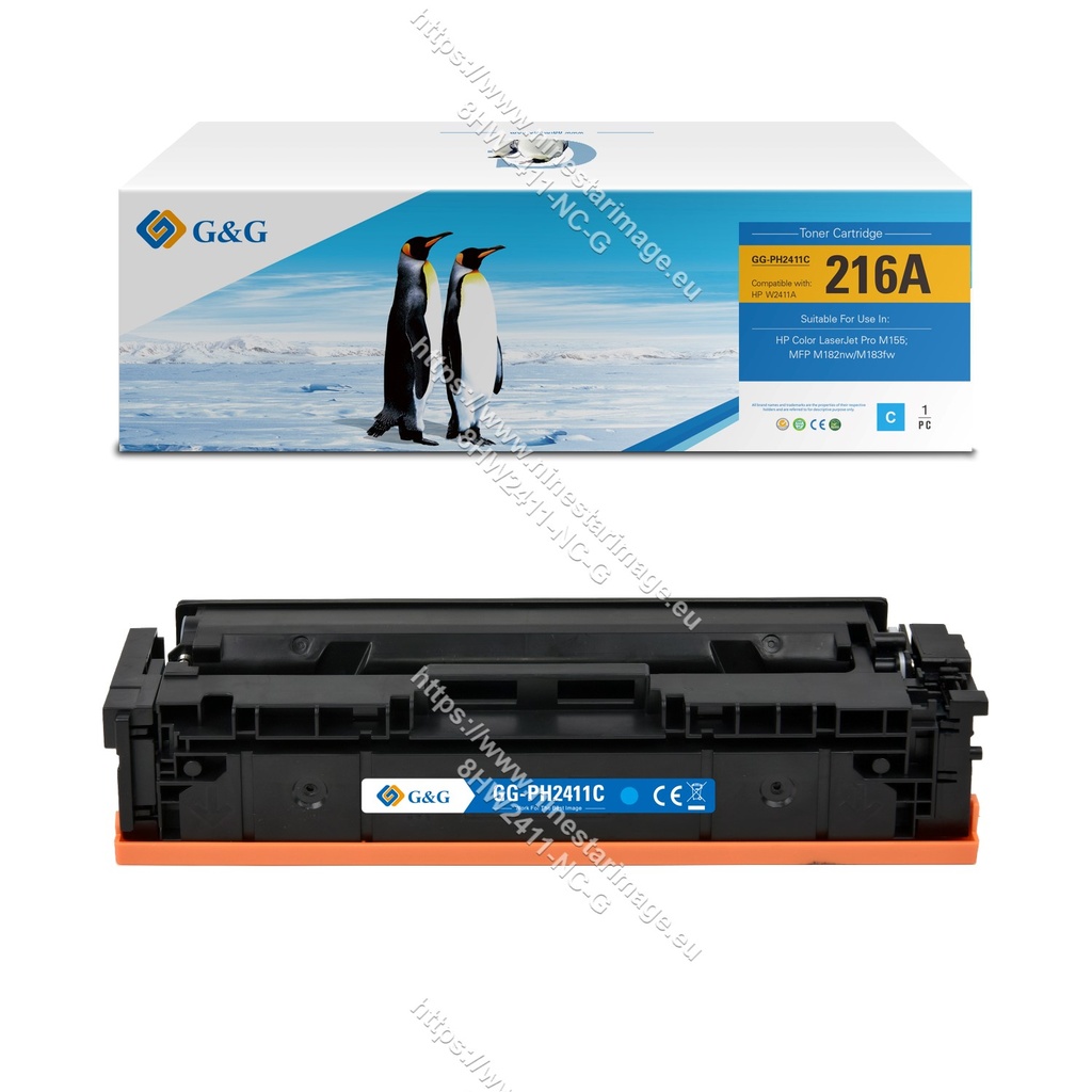 G&G Compatible HP W2411A (216A) Toner C (No Chip)