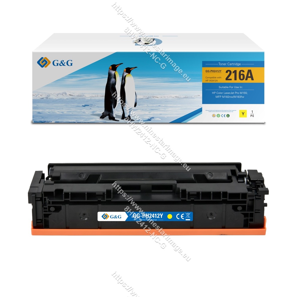 G&G Compatible HP W2412A (216A) Toner Y (No Chip)