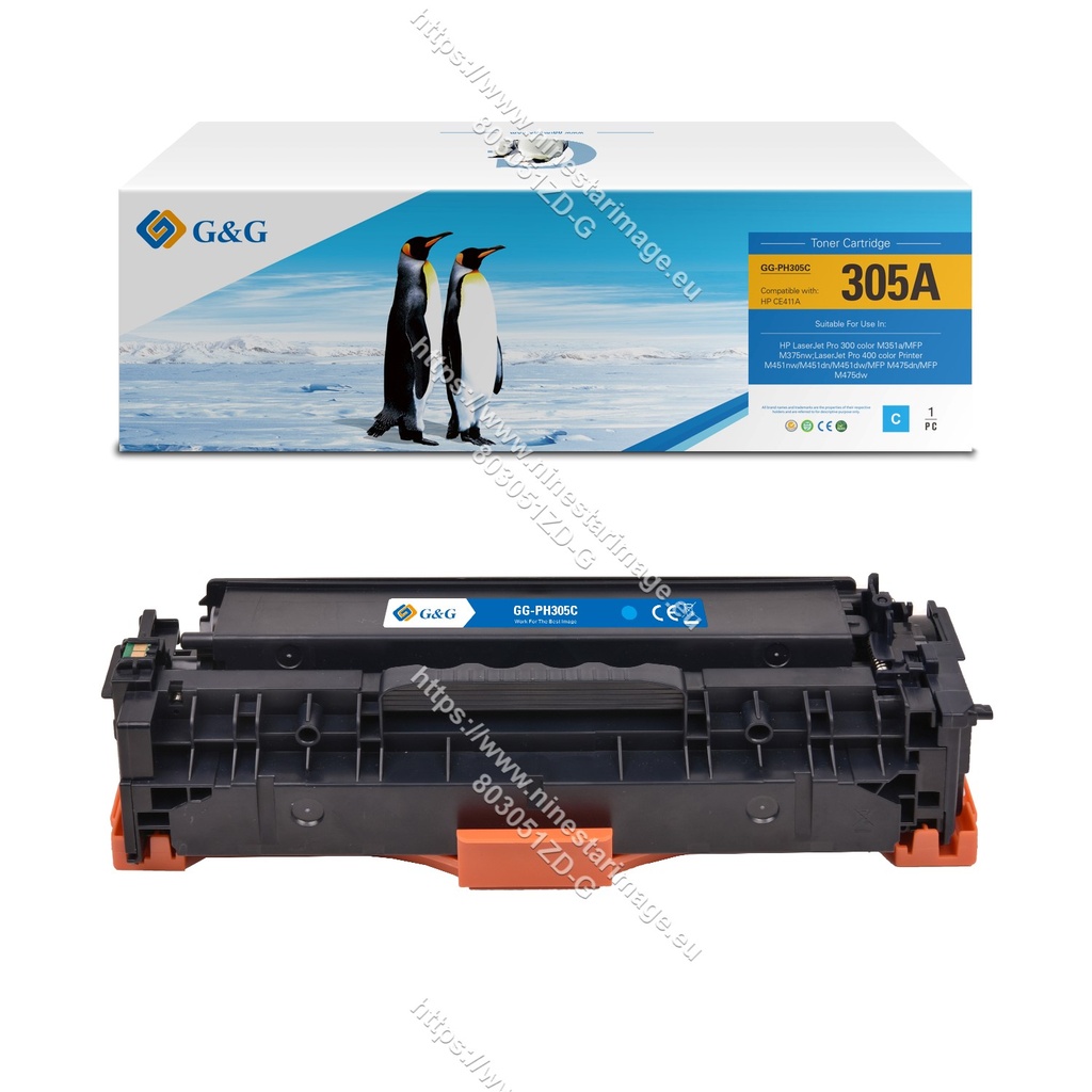 G&G Compatible HP CE411A Toner C