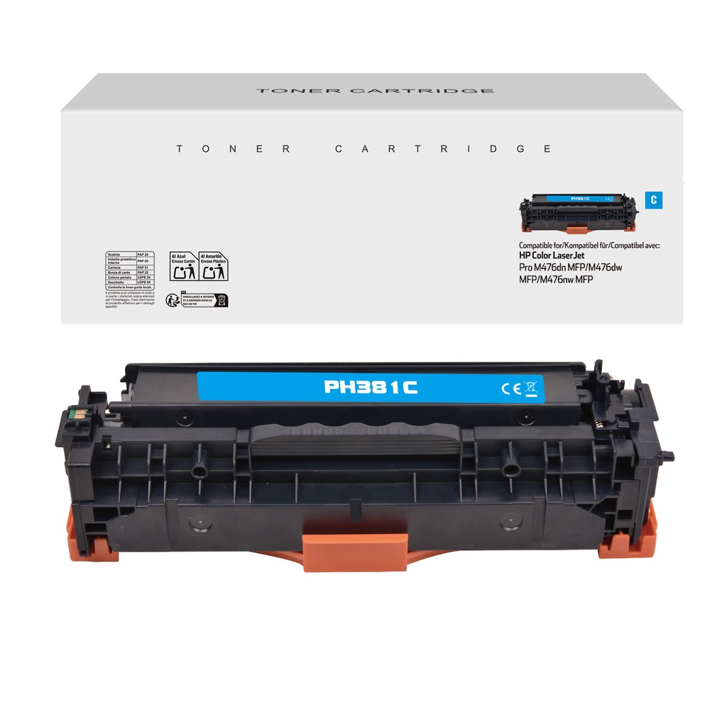 White Box Compatible HP CF381A Toner C