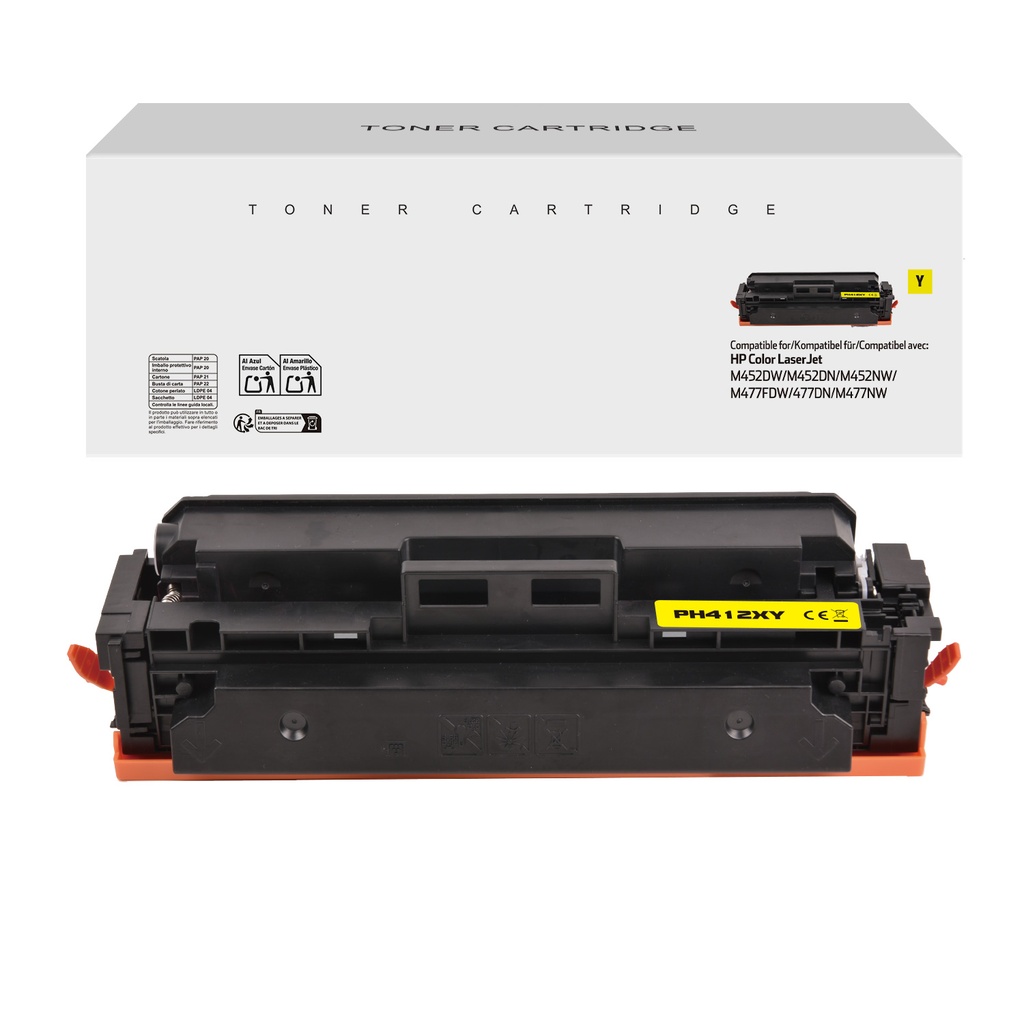 White Box Compatible HP CF412X Toner Y
