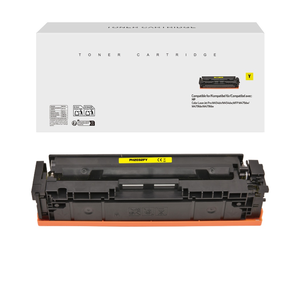 White Box Remanufactured HP W2032A(415A) Toner Yellow