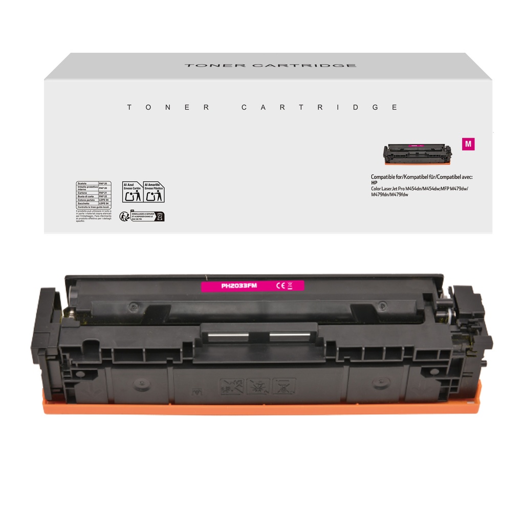 White Box Compatible HP W2033A(415A) Toner Magenta