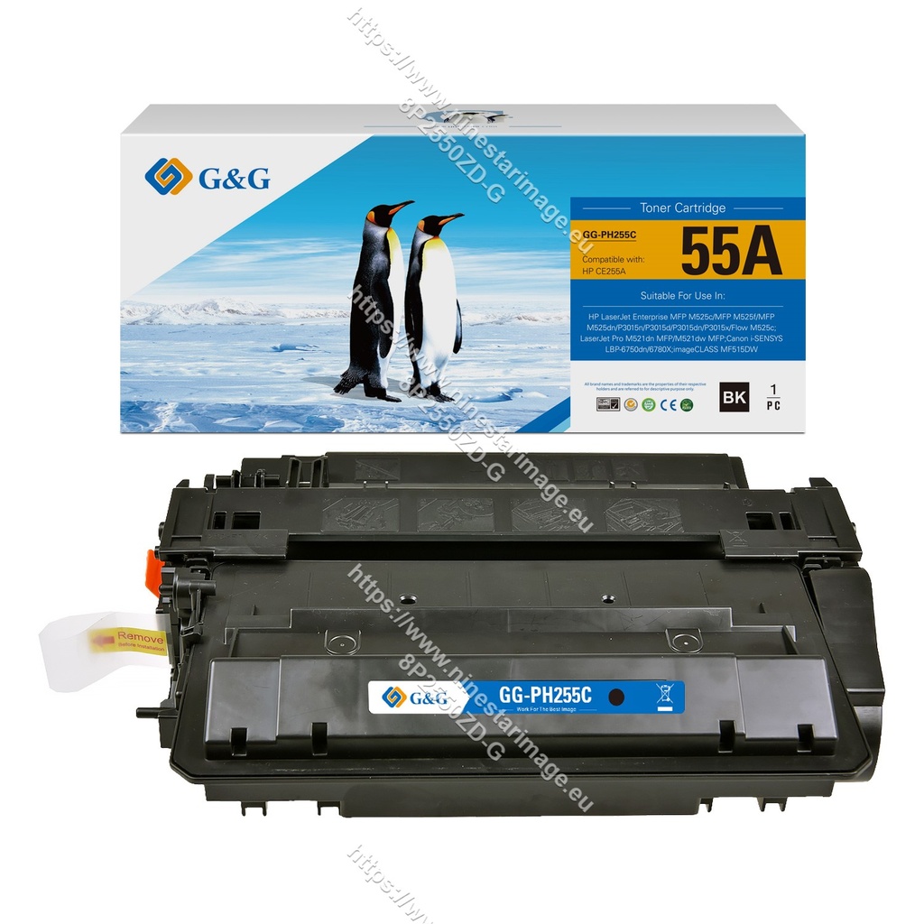 G&G Compatible HP CE255A/CRG324/CRG724/CRG524 Toner Mono