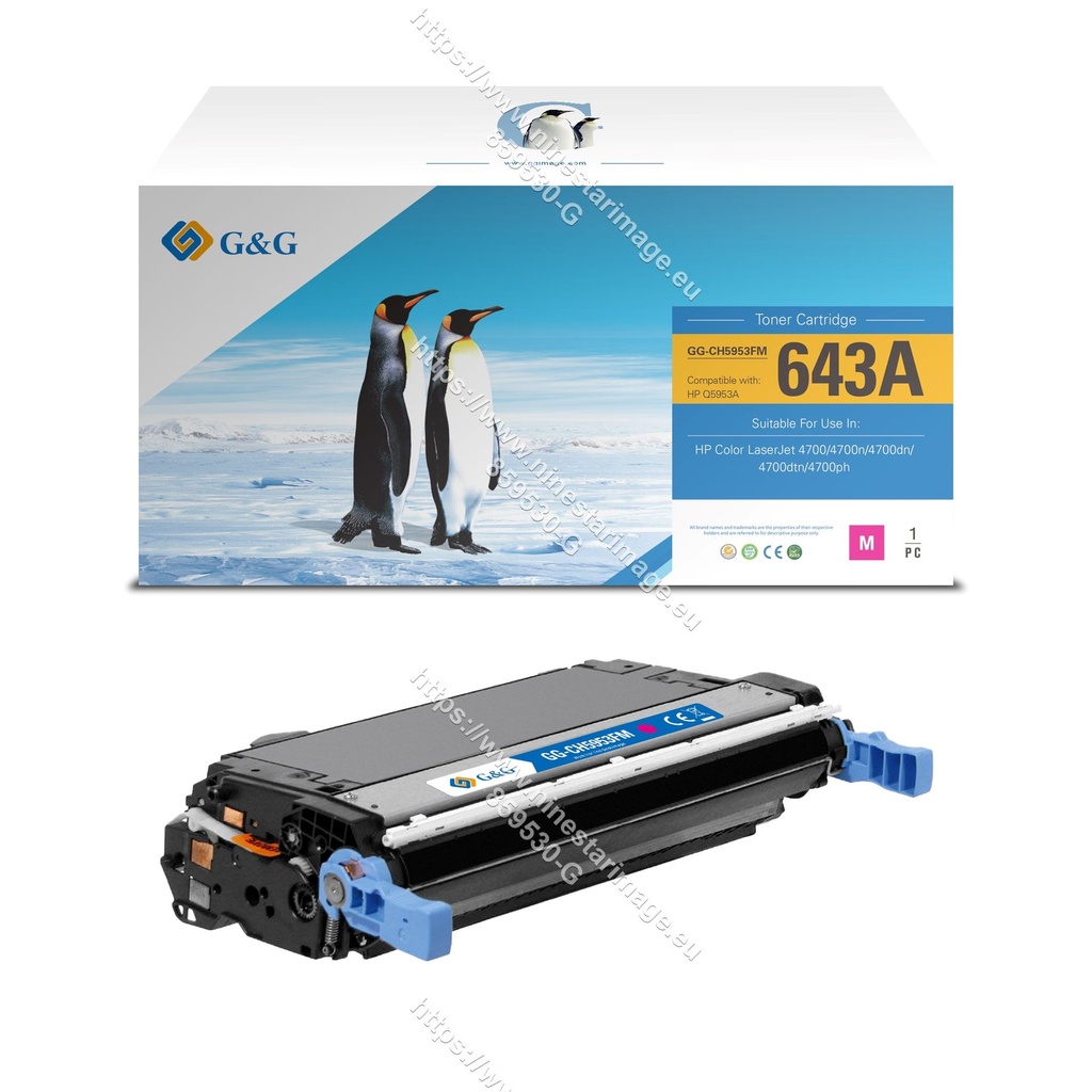 G&G Remanufactured HP Q5953A Toner Magenta