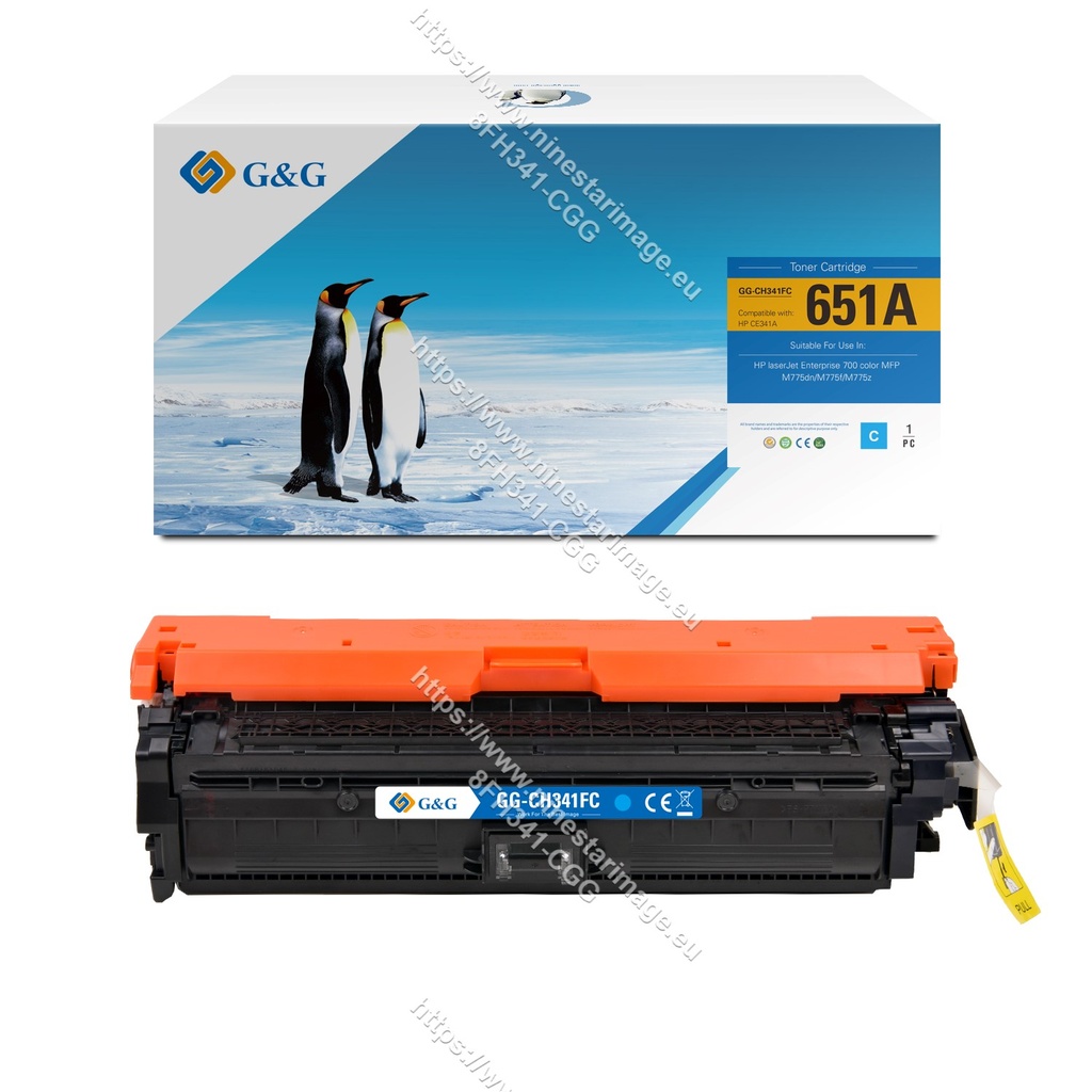 G&G Remanufactured HP CE341A Toner Cyan