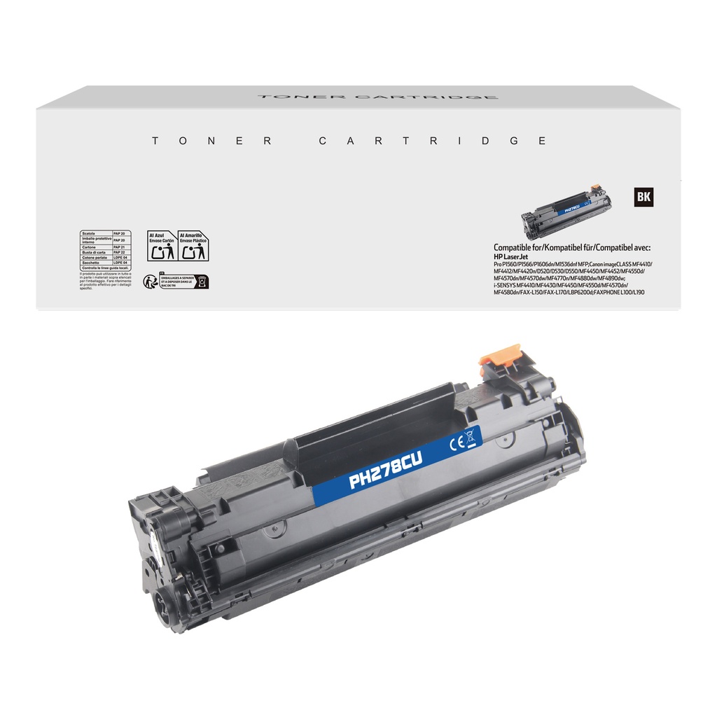 White Box Compatible HP CE278A/CRG126/CRG128/CRG726/CRG728/CRG326/CRG328 Toner Mono