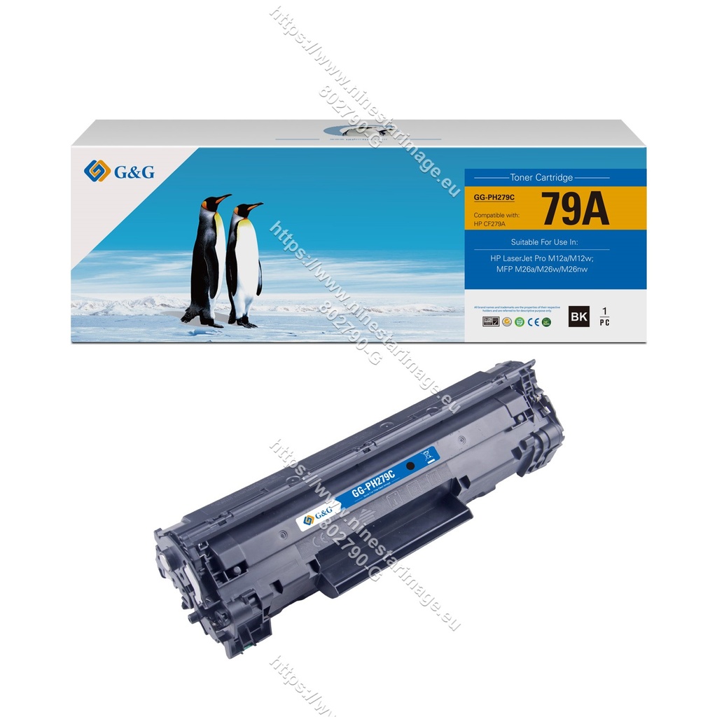 G&G Compatible HP CF279A (79A) Toner Black