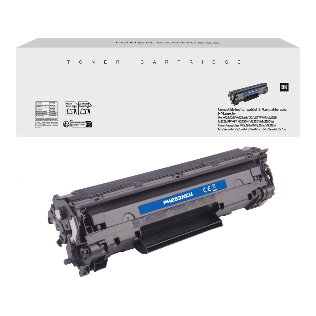 White Box Compatible HP CF283X/CRG137/CF283A/CRG737/CRG337 Toner Mono