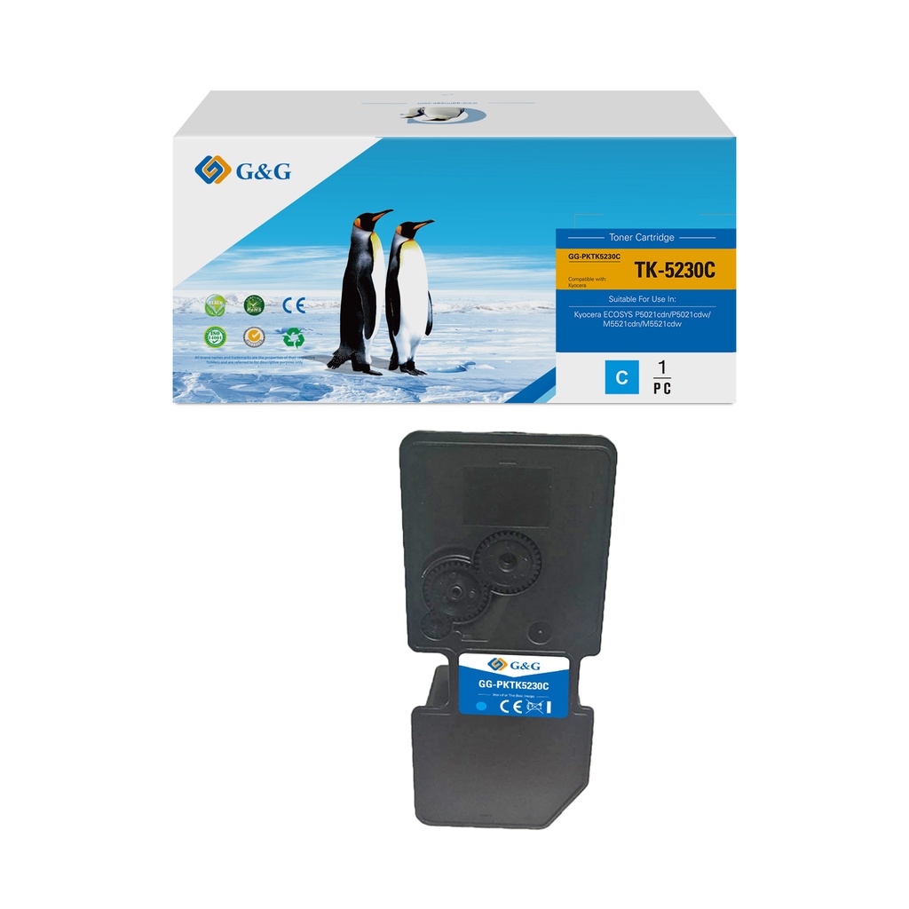 G&G Compatible Kyocera TK5230C Toner Cyan