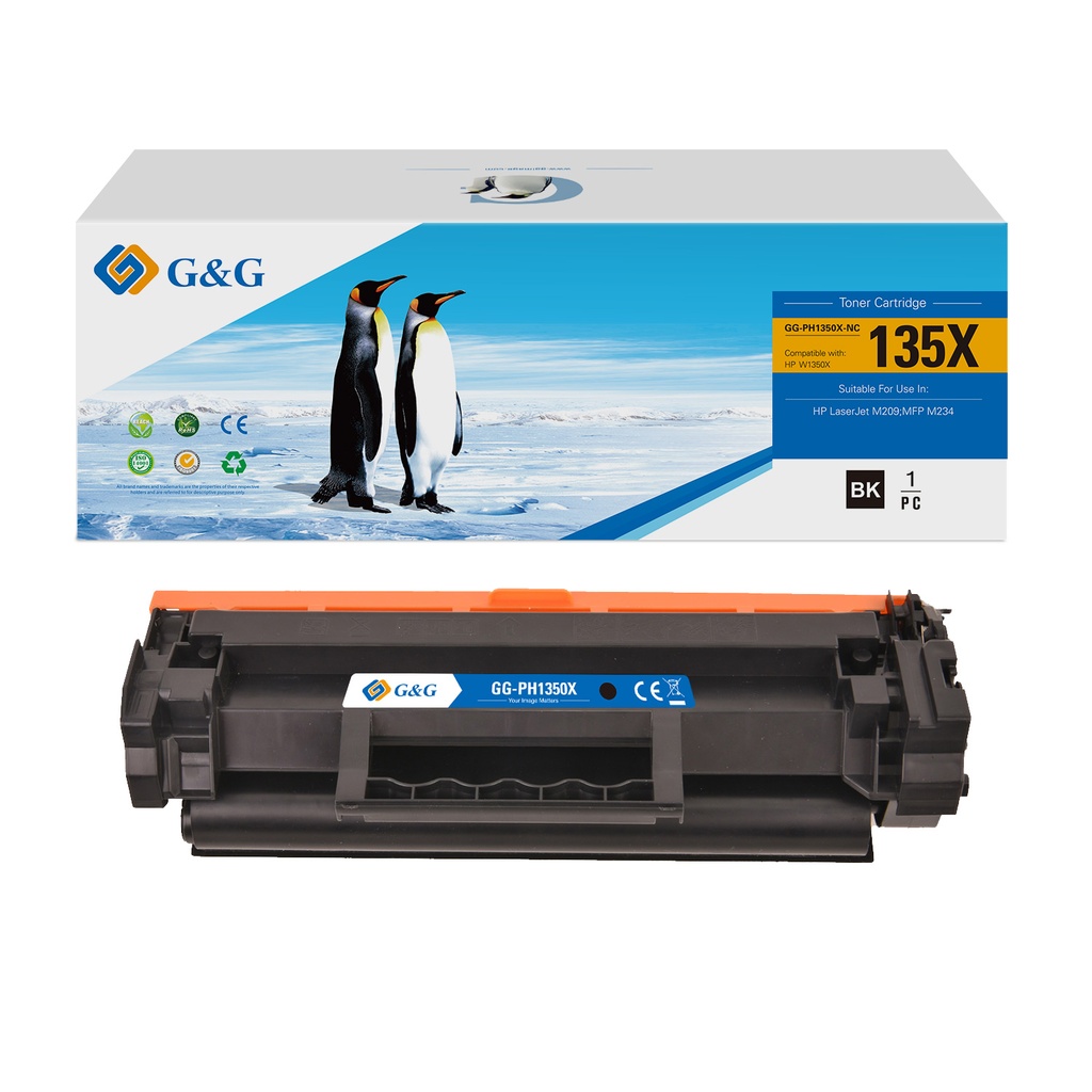 G&G Compatible HP W1350X(135X) Toner Mono(No Chip)