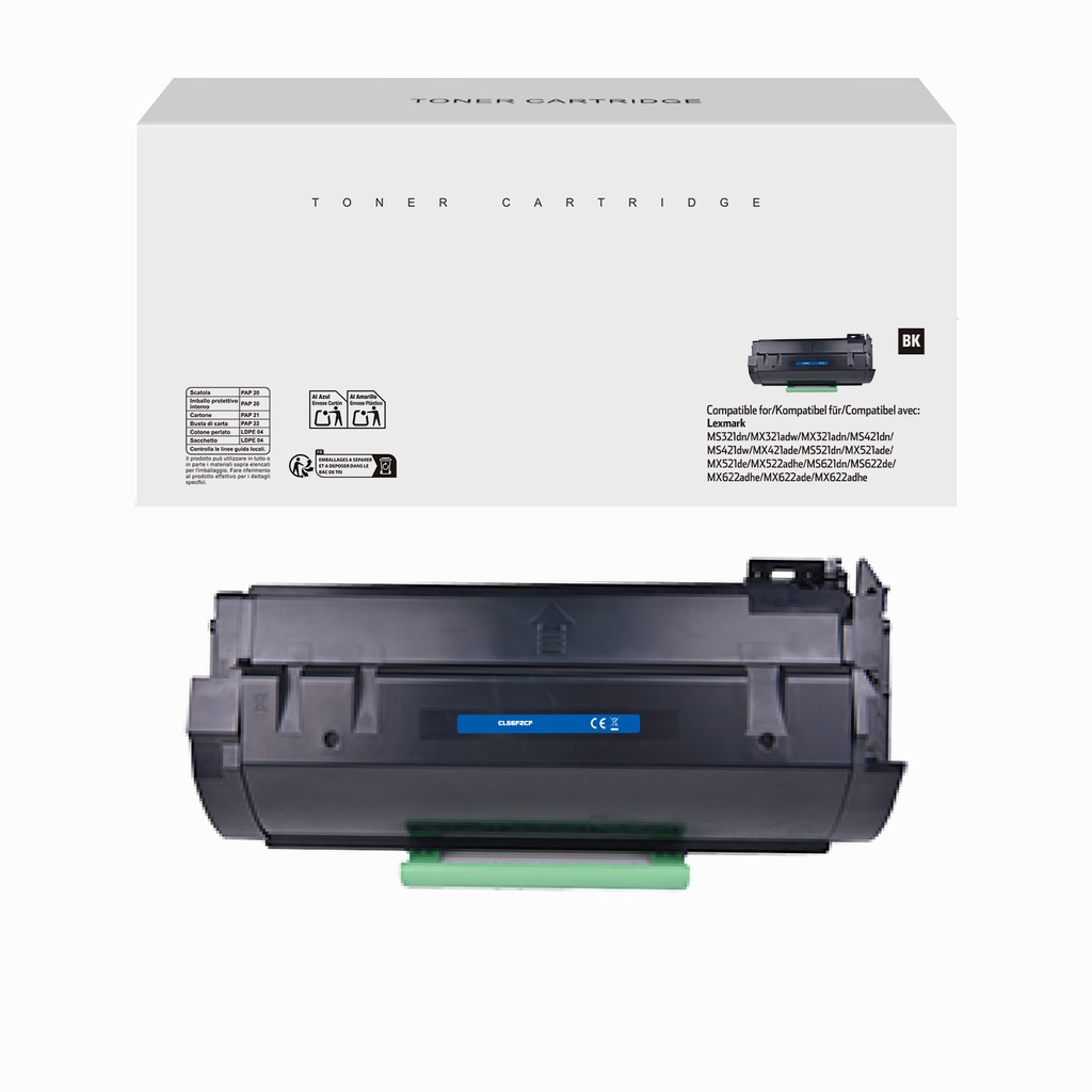 White Box Remanufactured Lexmark 56F2000 Toner Mono[No Restock]