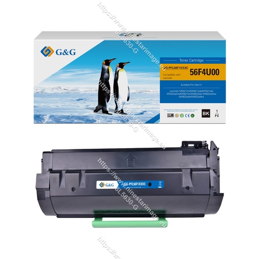 G&G Compatible Lexmark 56F6U00/56F3U00/56F2U00/56F4U00/56F5U00/56F1U00/56F6U0E Toner B