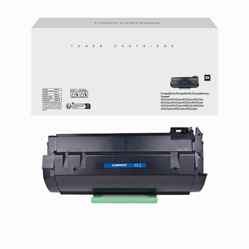 White Box Remanufactured Lexmark 56F2H00 Toner B