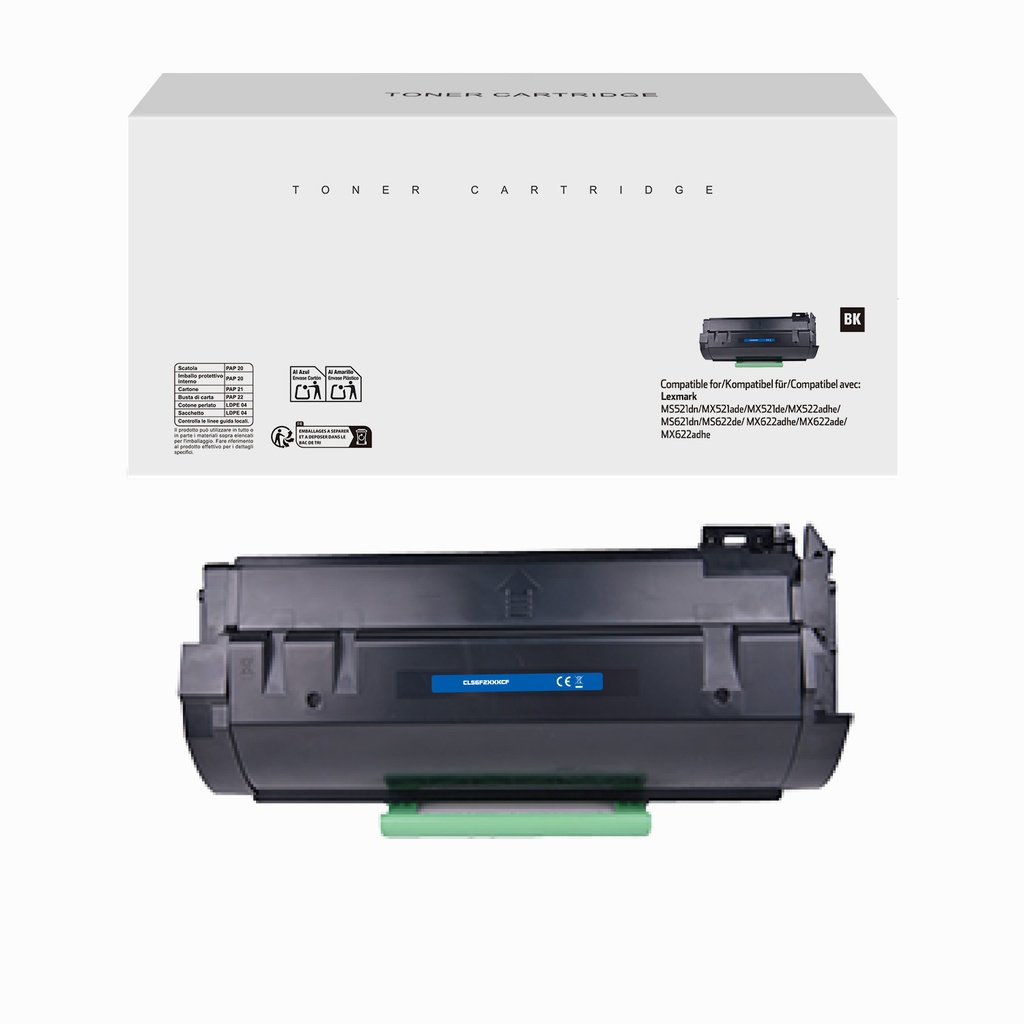 White Box Remanufactured Lexmark 56F2U00 Toner B
