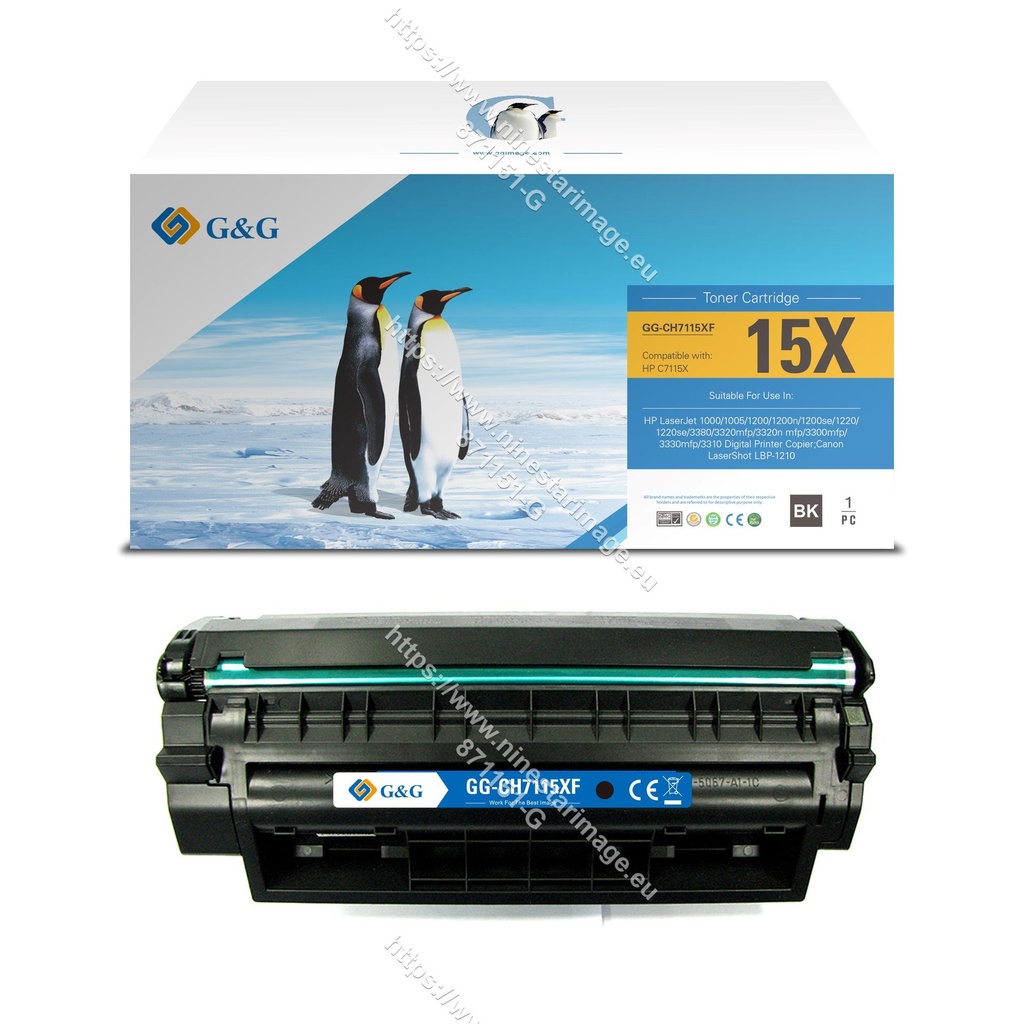 G&G Remanufactured HP C7115X (15X) Toner Mono