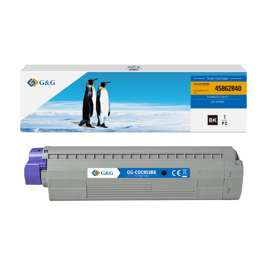 G&G Compatible OKI 45862840/45862844 Toner Black