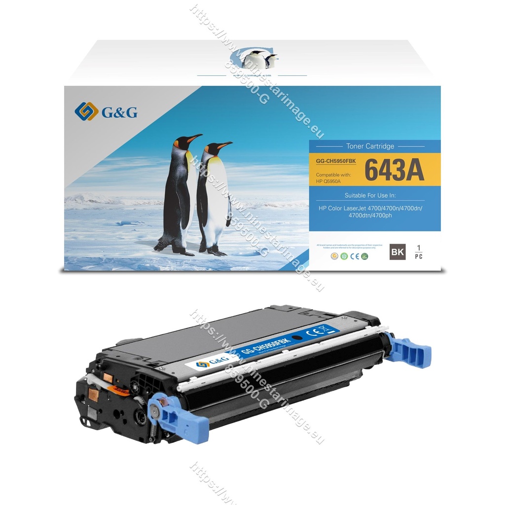 G&G Remanufactured HP Q5950A Toner Black