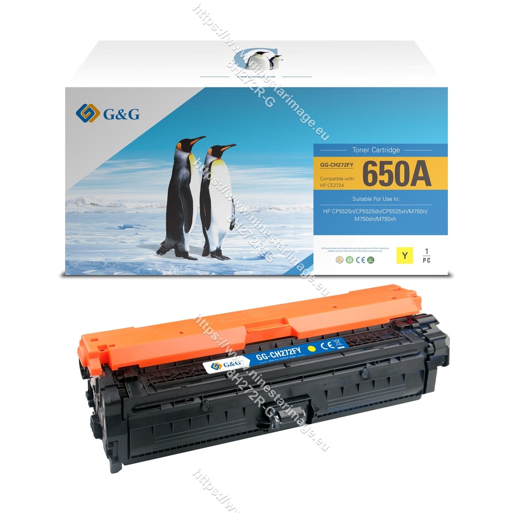 G&G Remanufactured HP CE272A Toner Y