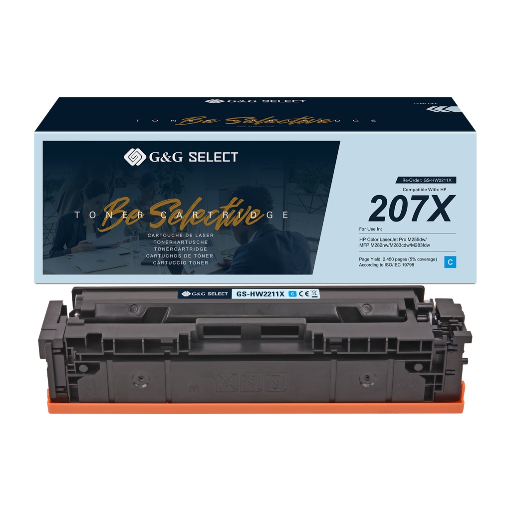 G&G Select Compatible HP W2211X(207X) Toner Cyan