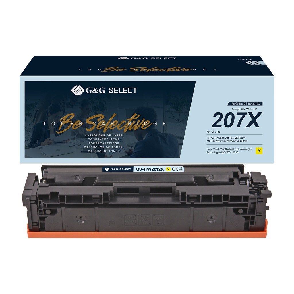 G&G Select Compatible HP W2212X(207X) Toner Yellow