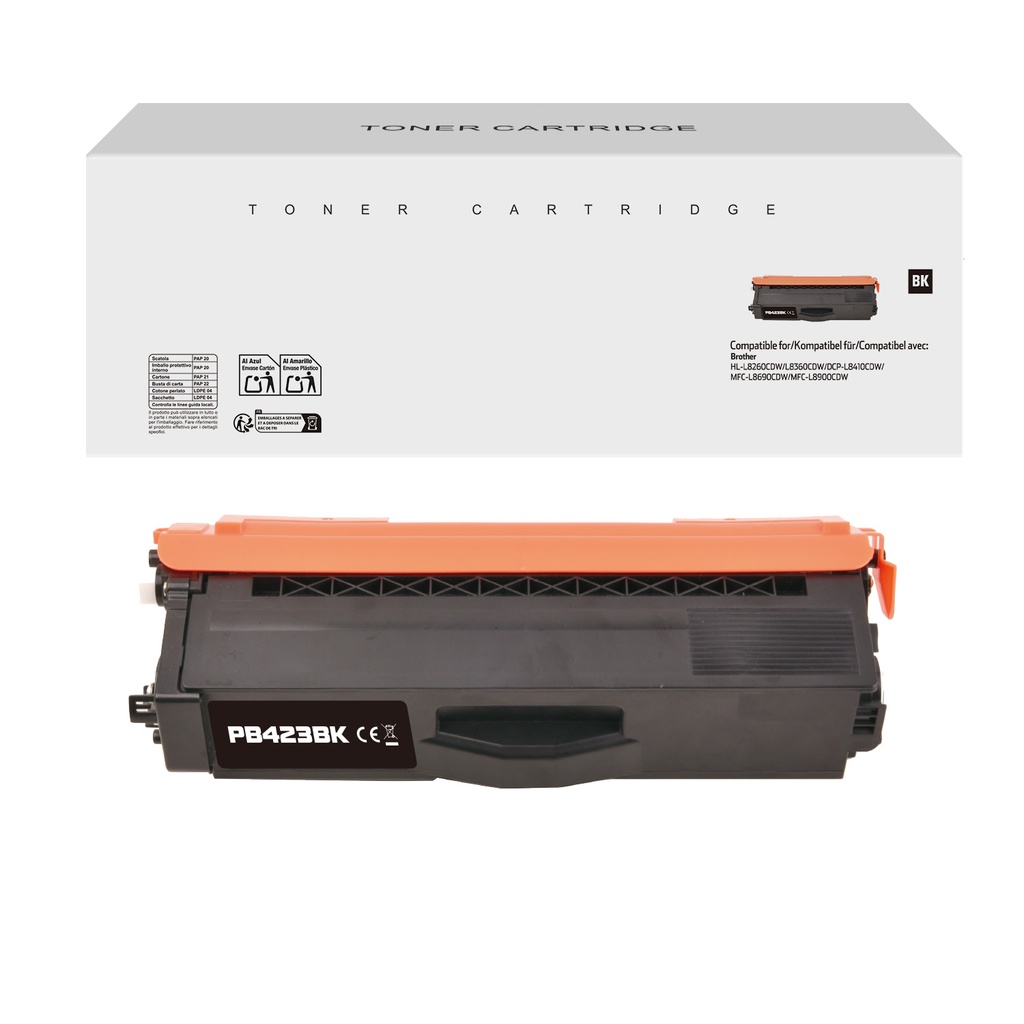 White Box Compatible Brother TN-423BK Toner Black
