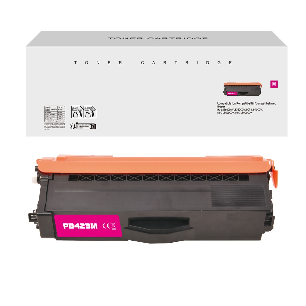 White Box Compatible Brother TN-423M Toner Magenta