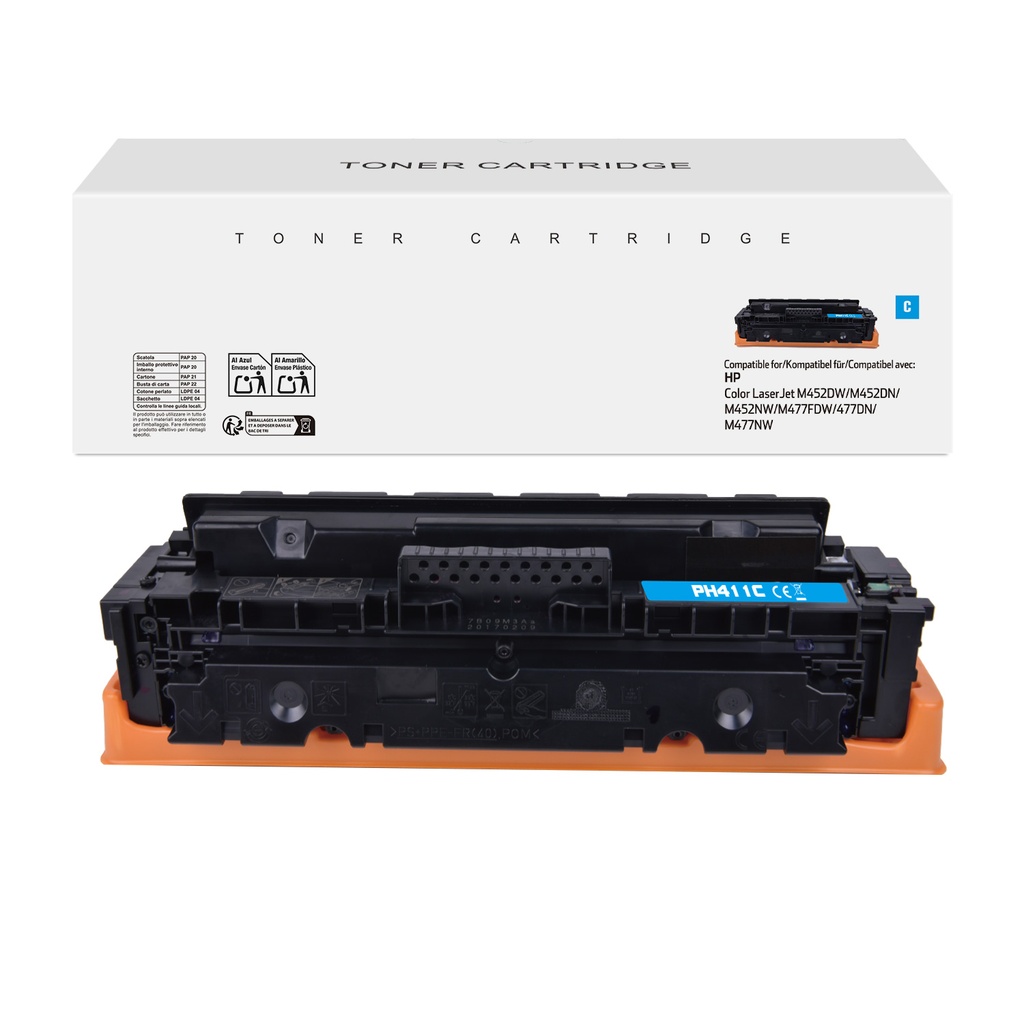 White Box Compatible HP CF411A Toner Cyan