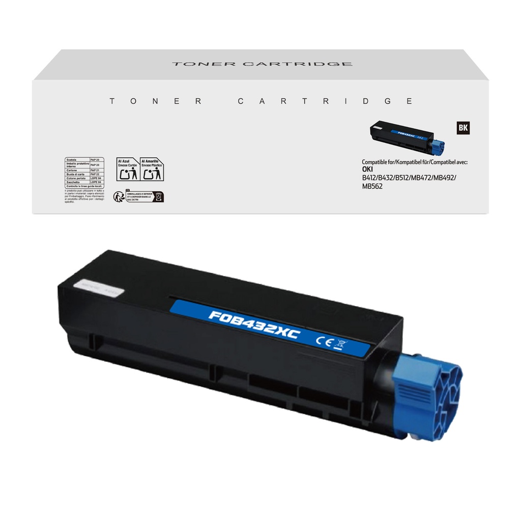 White Box Compatible OKI 45807105/45807106/45807107 Toner Mono