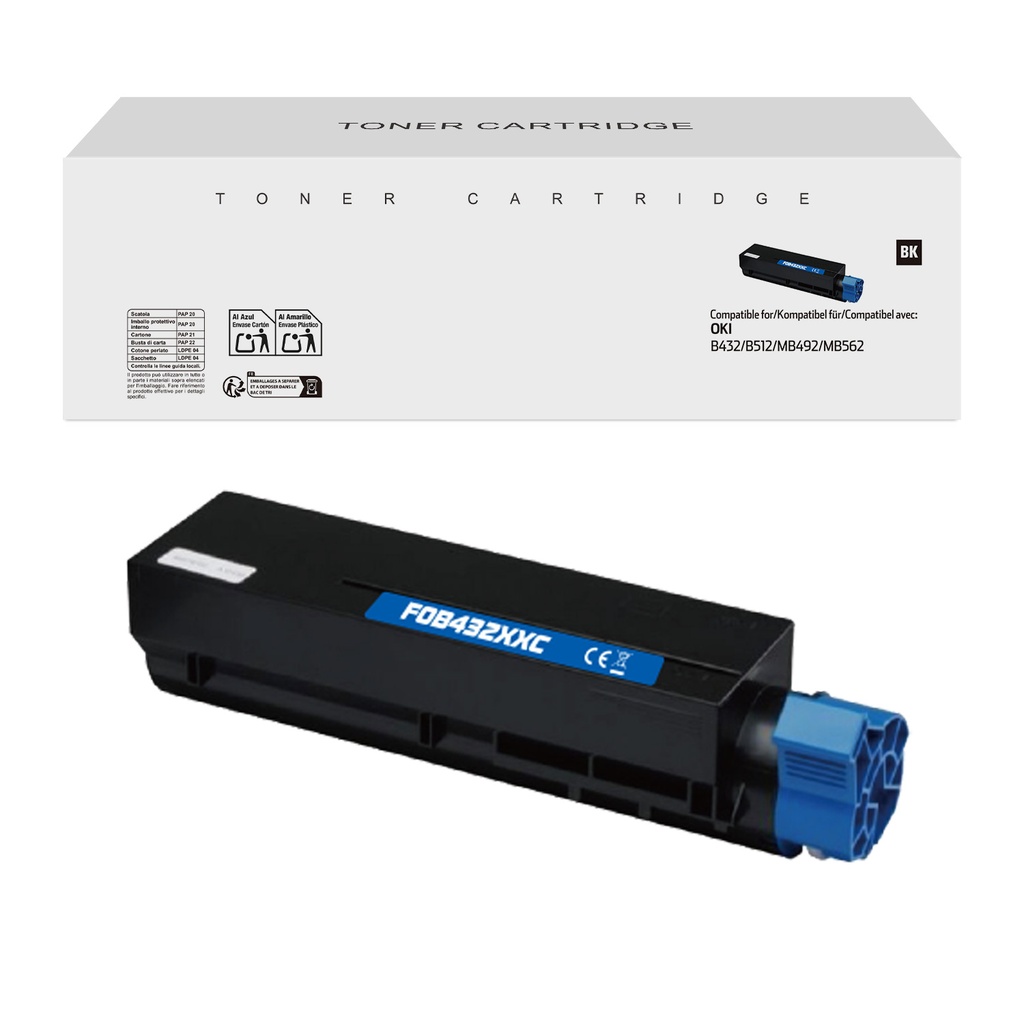 White Box Compatible OKI 45807110/45807111/45807112 Toner Mono