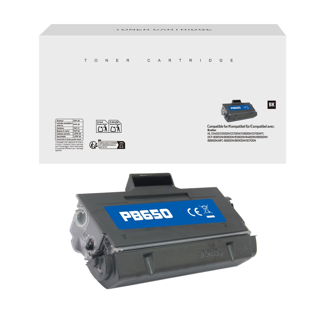 White Box Compatible Brother TN-650/TN-3280/TN-48J/TN-3290 Toner Mono
