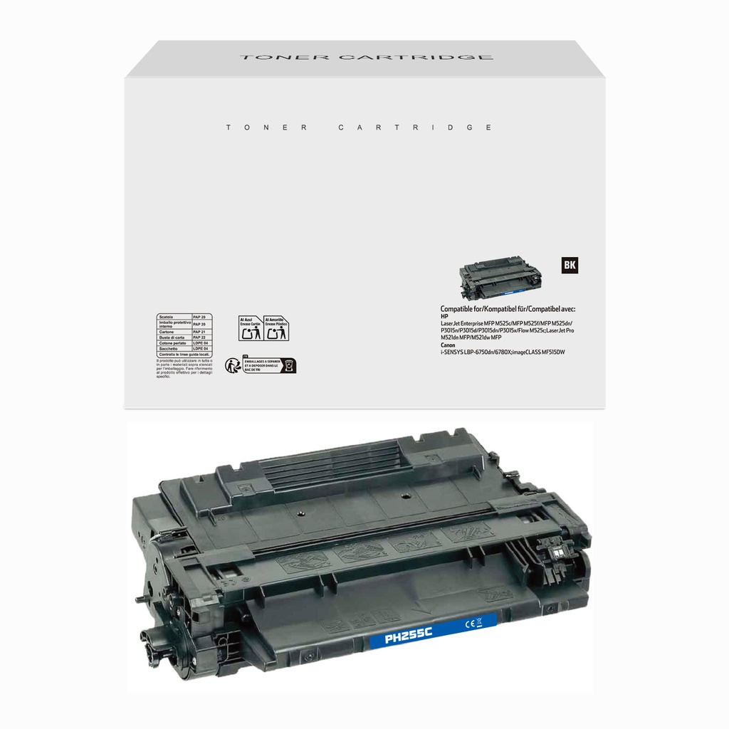 White Box Compatible HP CE255A/CRG324/CRG724/CRG524 Toner Mono