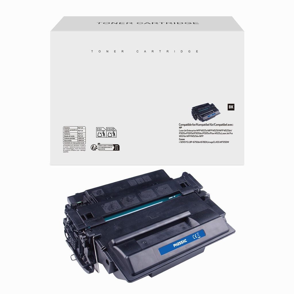 White Box Compatible HP CE255X/CRG324II/CRG724H/CRG524II/CRG324H Toner Mono
